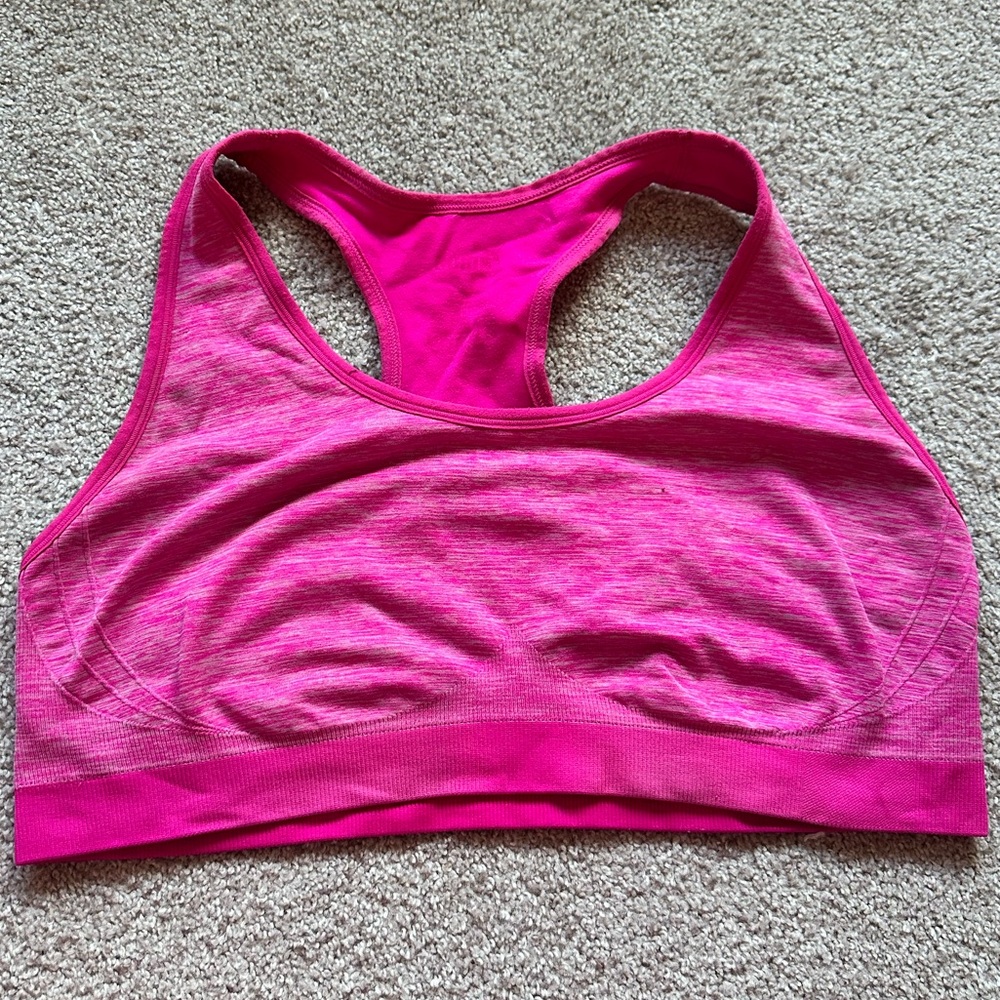 XL Pink Puma Racerback Sports Bra